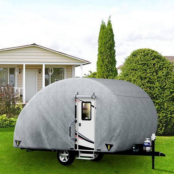 VEVOR Teardrop Trailer Cover Fit for 16 ft. to 18 ft. Trailers