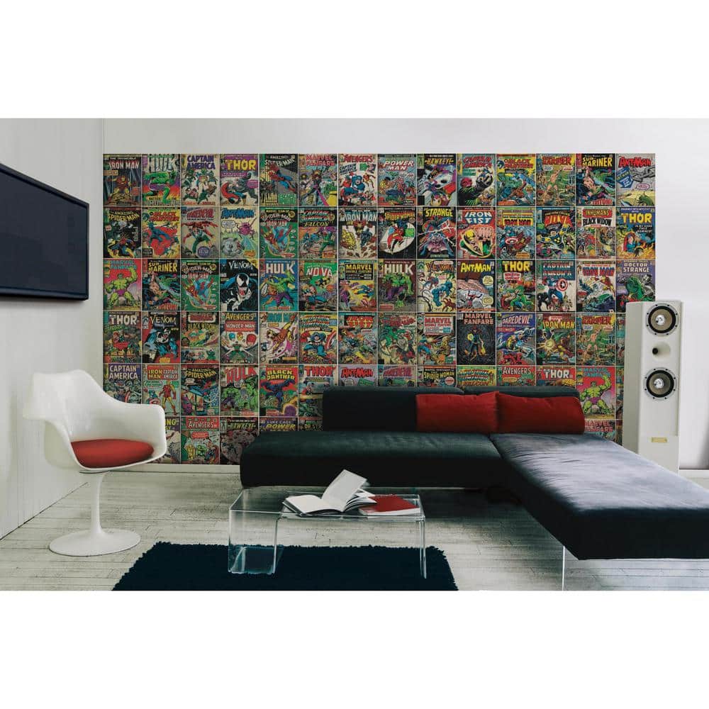 Marvel Comic Cover Peel and Stick Vinyl Wall Mural