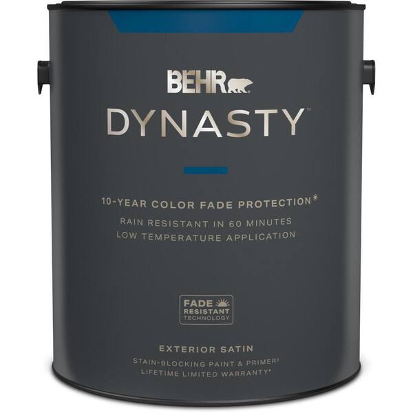 BEHR DYNASTY 1 Gal. Medium Base Satin Exterior Stain-Blocking Paint ...