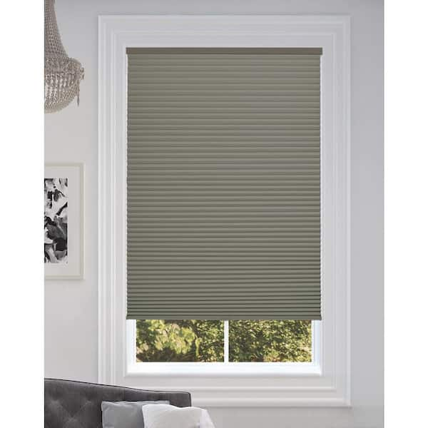 Hampton Bay White Cordless Room Darkening Vinyl Mini Blinds with 1 in.  Slats-34 in. W x 48 in. L (Actual Size 33.5 in. W x 48 in. L)  10793478184255 - The Home Depot