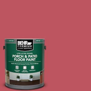 1 gal. #P140-6 Hibiscus Flower Low-Lustre Enamel Interior/Exterior Porch and Patio Floor Paint