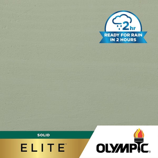 Olympic Elite 1 gal. SC-1076 Silver Lining Solid Advanced Exterior Stain and Sealer in One
