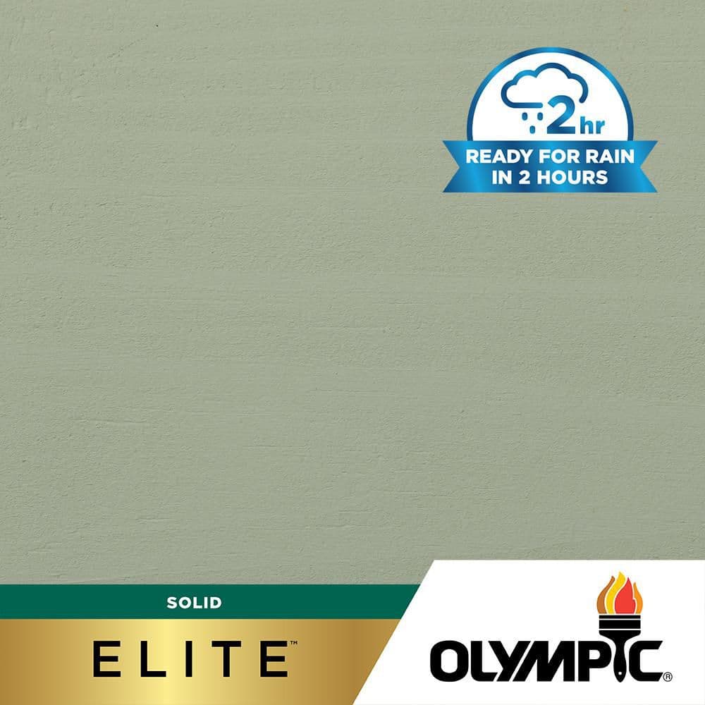 Olympic - Elite 5 gal. SC-1076 Silver Lining Solid Advanced Exterior Stain and Sealer in One