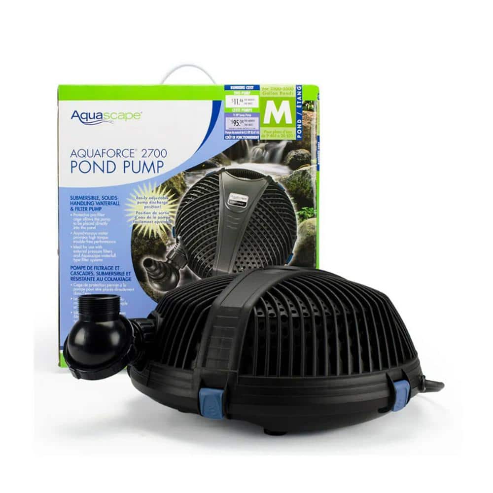 Solids Handling Pond Pump, Easy Maintenance, Cage Allows Pump to be Placed Directly into the Pond, 2700 GPH price history on PriceWatchPro