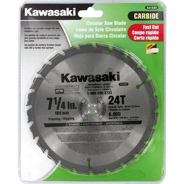 Kawasaki 7-1/4 in. 24 Tooth Circular Saw Blade