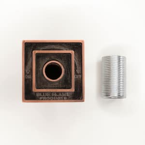 Patented Universal Square Flange for 1/2 in and 3/4 in Gas Valve( Includes Bushing,Allen Wrench) in Oil Rubbed Bronze