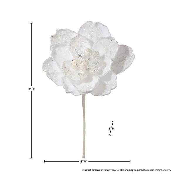 Regency International 24 in. Artificial Iced with Jewel Encrusted