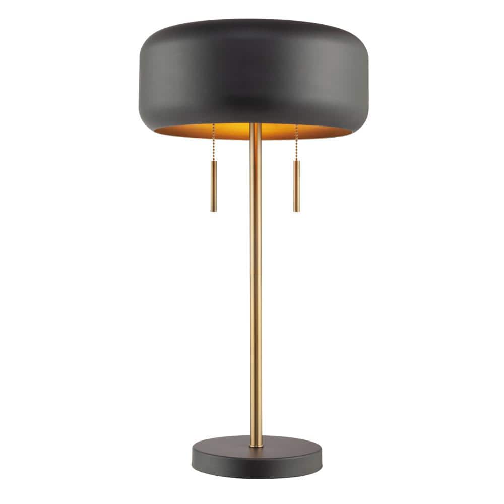 James 22 in. 2-Light Metallic Dark Gray Table Lamp price history on PriceWatchPro