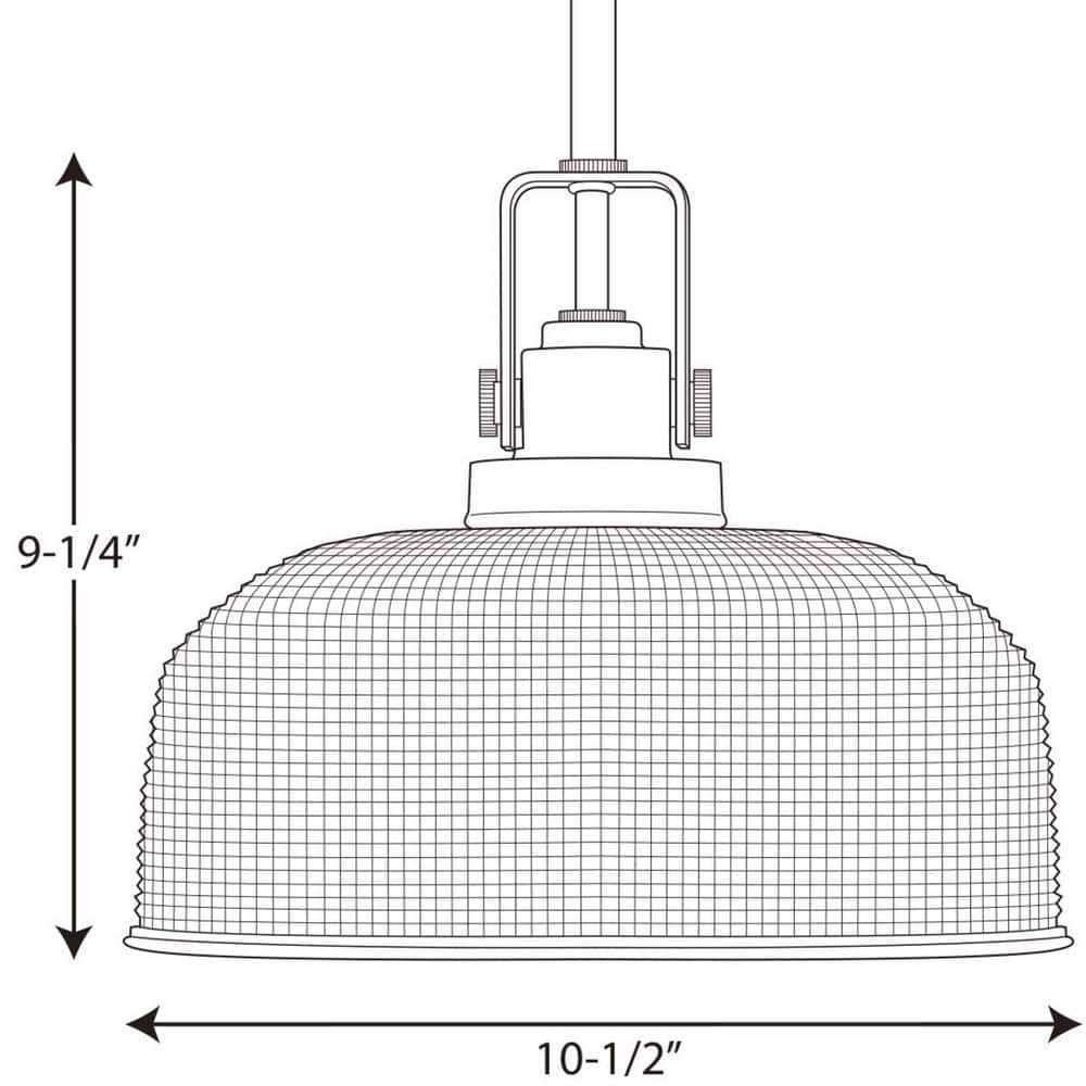 Archie Coastal Mini Pendant Light in Polished Chrome with Prismatic Glass