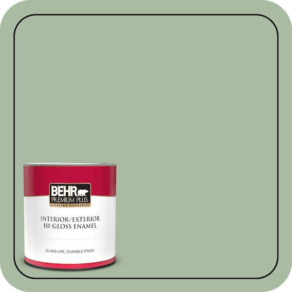 BEHR PREMIUM PLUS 1 qt. #T17-07 Balanced Hi-Gloss Enamel Interior/Exterior Paint & Primer