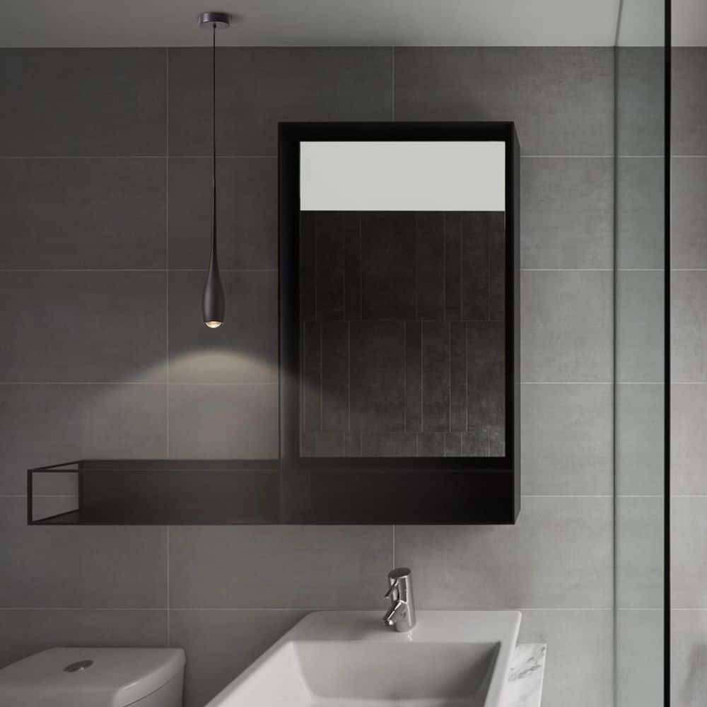9-Watt 1-Light Black Slim Modern Integrated LED Dimmable Pendant Light for Kitchen Island, Bar, Dining Room, Bedside price history on PriceWatchPro