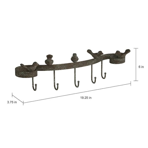 Buy Pack of 5 BULB TIP Cast Iron Rustic Hat and Coat Hooks Vintage