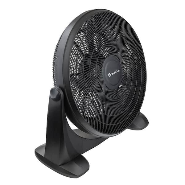 Brentwood Kool Zone 16 in. Oscillating Fan in Black