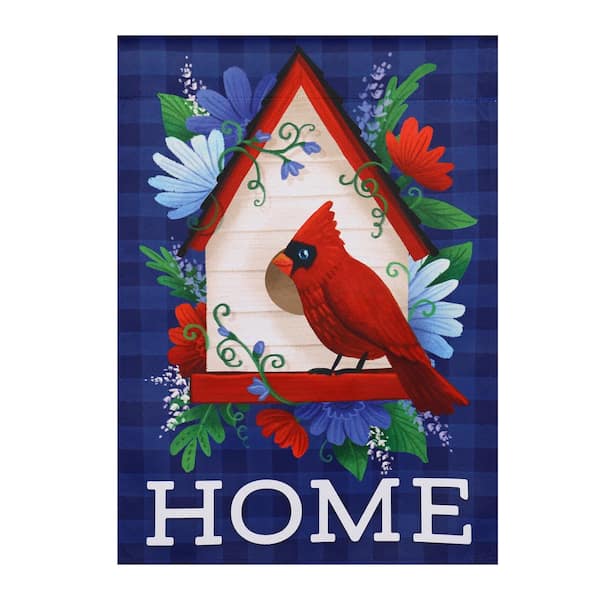 Meadow Creek 12 in. x 18 in. Cardinal Home Garden Flag