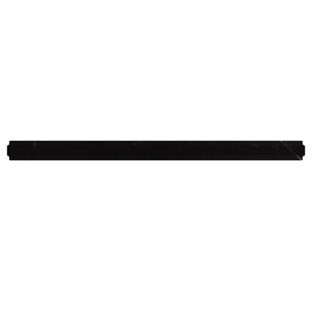 Apollo Tile 10 pack 0.8-in W x 12-in L Marble Polished Pencil Liner Tile Trim (0.667 Sq ft/case)