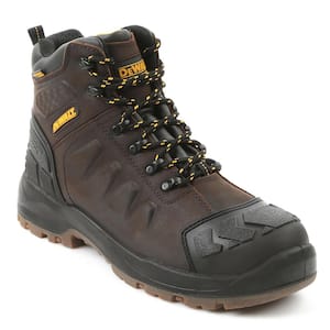 Men's Jackson Waterproof 6 in. Work Boots - Steel Toe - Brown (13)W