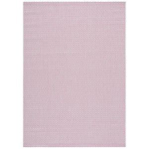Courtyard Ivory/Pink 4 ft. x 6 ft. Solid Distressed Indoor/Outdoor Patio Area Rug