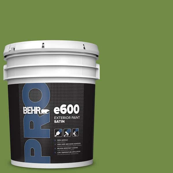 BEHR PRO 5 gal. #S-H-420 Shamrock Satin Exterior Paint