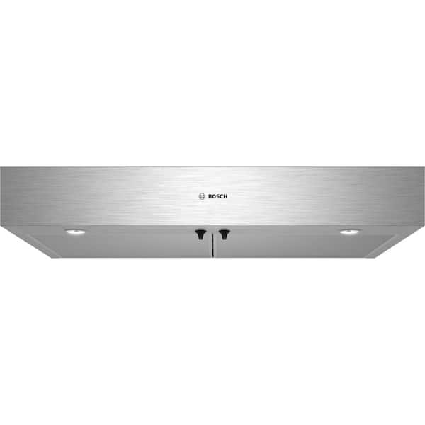 Bosch 300 Series 36 in. Ducted Under Cabinet Range Hood with Lights in Stainless Steel