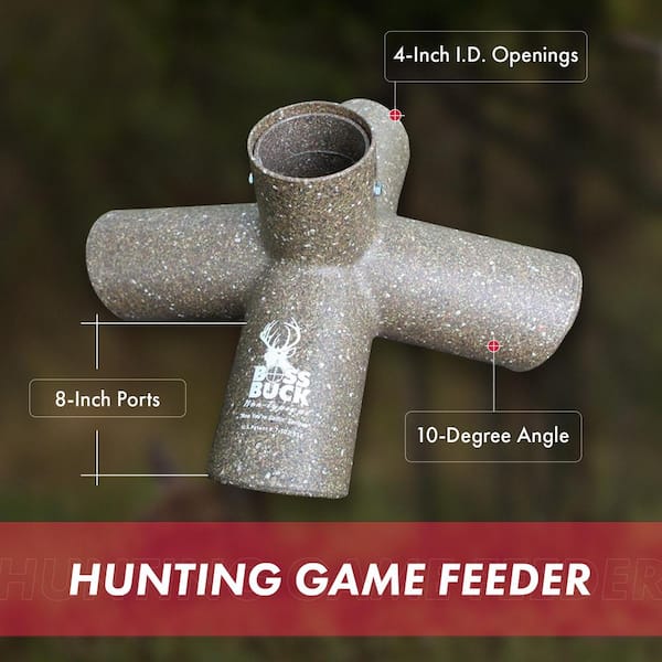 Hunting Game Feeder with Four 8 in. Feed Ports