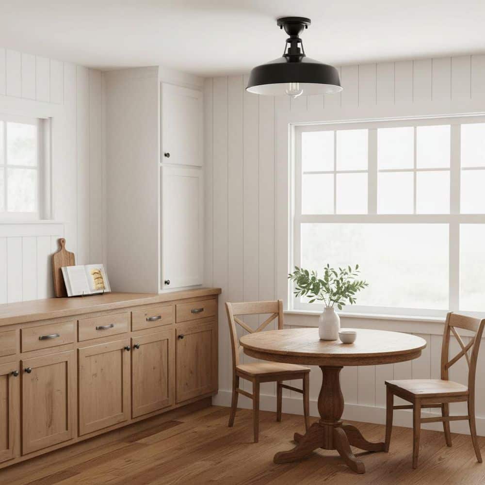 Progress Lighting Cedar Springs Collection 1-Light Gloss Black
