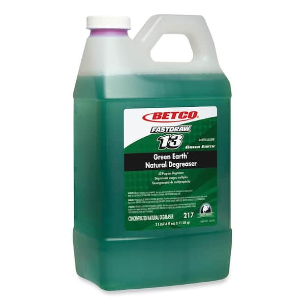 Betco 2 L Mild Scent Green Earth Natural Degreaser, Bottle (4-Pack)