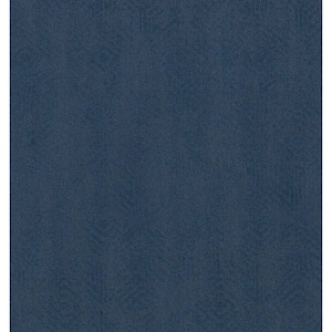 Starlore - Normandy - Blue 39.3 oz. Nylon Pattern Installed Carpet