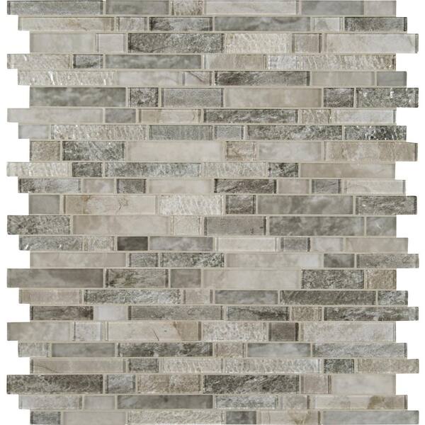 MSI Savoy Interlocking 12 in. x 12 in. x 8mm Glossy Glass Mesh-Mounted Mosaic Tile (10 sq. ft. / case) MSI Savoy Interlocking 12 in. x 12 in. x 8mm Glossy Glass Mesh-Mounted Mosaic Tile (10 sq. ft. / case)