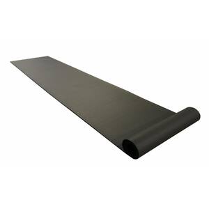 Recycled Flooring 1/4 in. T x 4 ft. W x 8 ft. L Black Commercial Rubber Flooring Mats