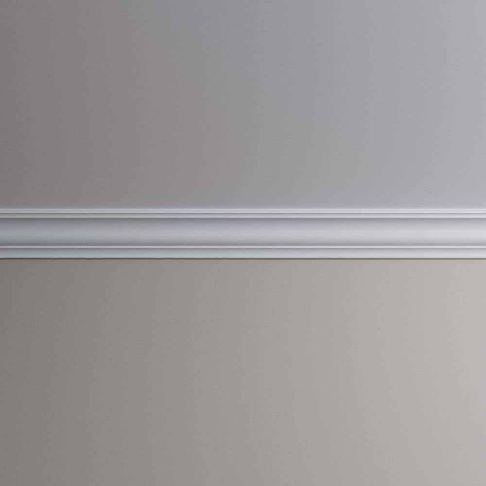 Azriel 96 in. Unfinished Polyurethane Crown Moulding