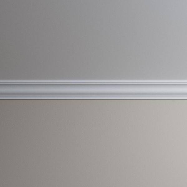 Ekena Millwork Azriel 3.5 in. D x 5 in. W x 96 in. L Polyurethane Crown Moulding