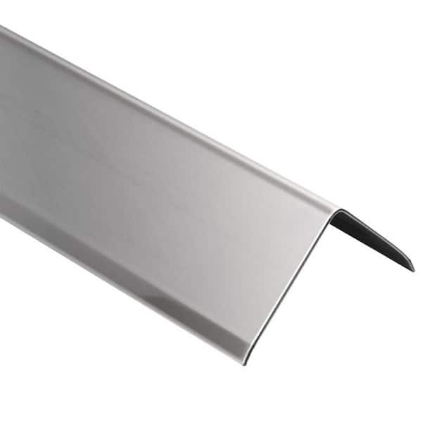 Schluter ECK-K Stainless Steel 9/16 in. x 4 ft. 11 in. Metal Corner Tile Edging Trim