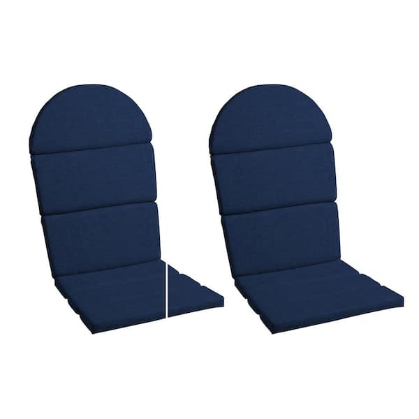ARDEN 28 x 20 Outdoor Foam Adirondack Cushion, Sapphire Blue Leala (Set of 2)