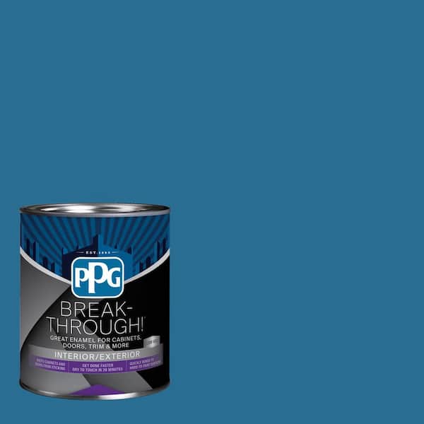 1 qt. PPG1158-6 Blue Oasis Satin Door, Trim & Cabinet Paint
