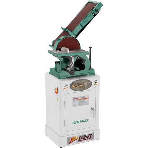 Grizzly Industrial Combination Sander with Cabinet Stand G1014ZX 