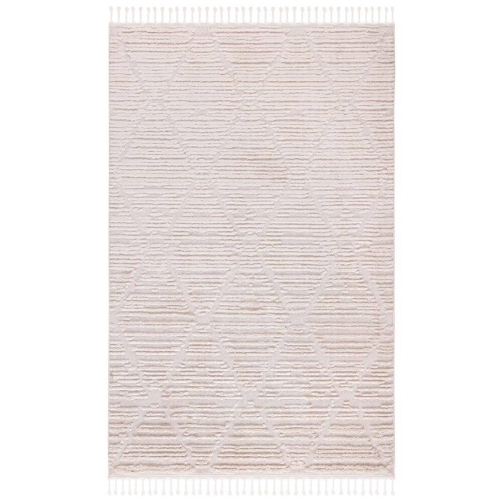 SAFAVIEH Tappeto Runner Marrakesh Collection - Beige, 2x20 Ft, Motivo Marocchino Boho, 100% Poliestere, Per Ingresso E Cucina