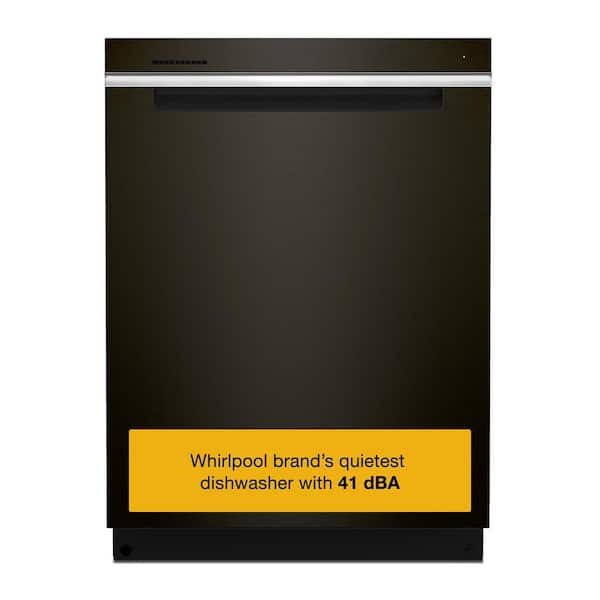 24 in. Built-In Tall Tub Dishwasher in Fingerprint Resistant Black Stainless with 3rd Rack