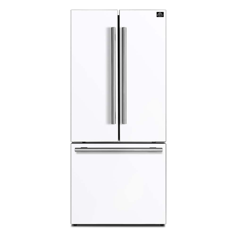 Forno Espresso Gallipoli 30 in. French Door White Refrigerator, 17.5 cu ...