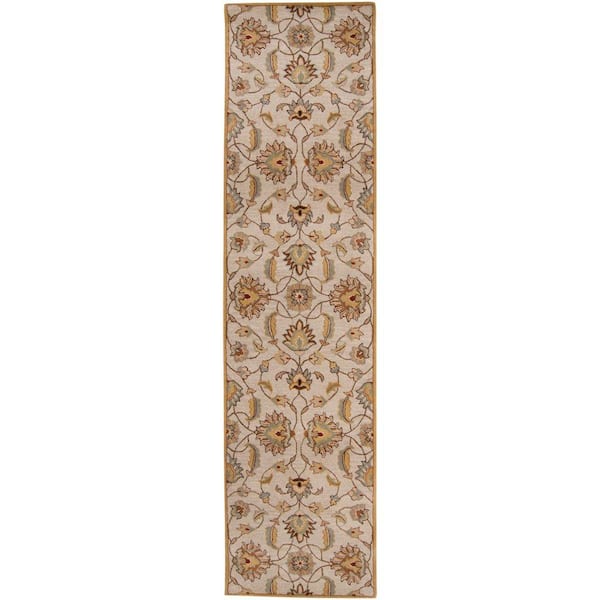 Livabliss John Gold 3 ft. x 8 ft. Runner Rug