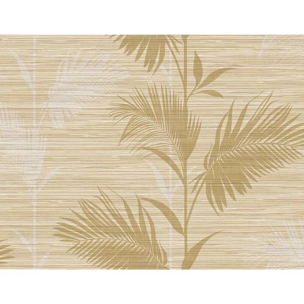 Kenneth James Away On Holiday Beige Palm Paper Strippable Roll Wallpaper (Covers 60.8 sq. ft.)