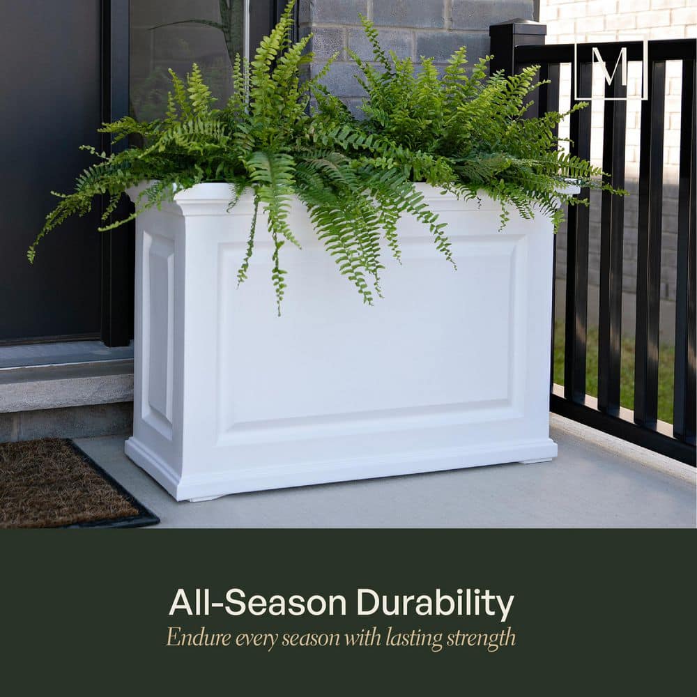 Espresso Brown Extra Large Resin Self-Watering Outdoor Planter