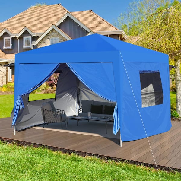テント・タープ NEAR ZEUS Zeus & Ruta 10 ft. x 10 ft. Blue Outdoor Pop Up Gazebo Canopy Tent