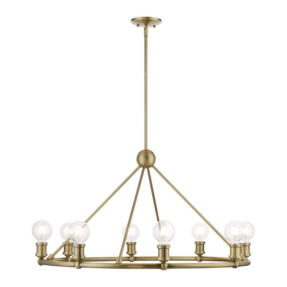 Beckford-8 Light Antique Brass Chandelier price history on PriceWatchPro