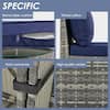 Product specifications: removable cushion, thick pillow, and high quality wicker.