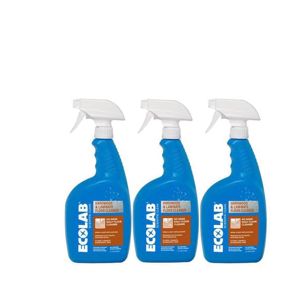 32 fl.oz. Hardwood and Laminate Floor Cleaner Advanced No-Rinse Solution Safe on Wood Laminate Marble and Vinyl (3-Pack)