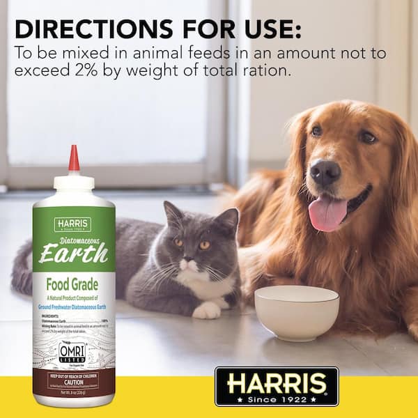 Diatomaceous fashion earth for dogs and cats