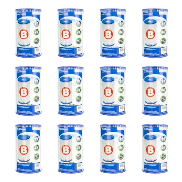 5.75 in. Dia Pool Easy Set Type B Replacement Filter Pump Cartridge (12-Pack)