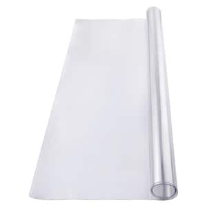 SKYSHALO Plastic Table Cover, 36 x 48 in. 1.5 mm Thick Clear Table ...