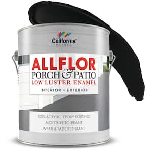 1 Gallon Black ALLFLOR Porch and Floor Enamel Paint