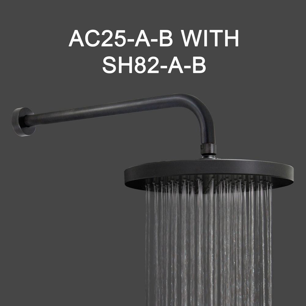 10-inch Rubbed Bronze Round Rain Shower Head